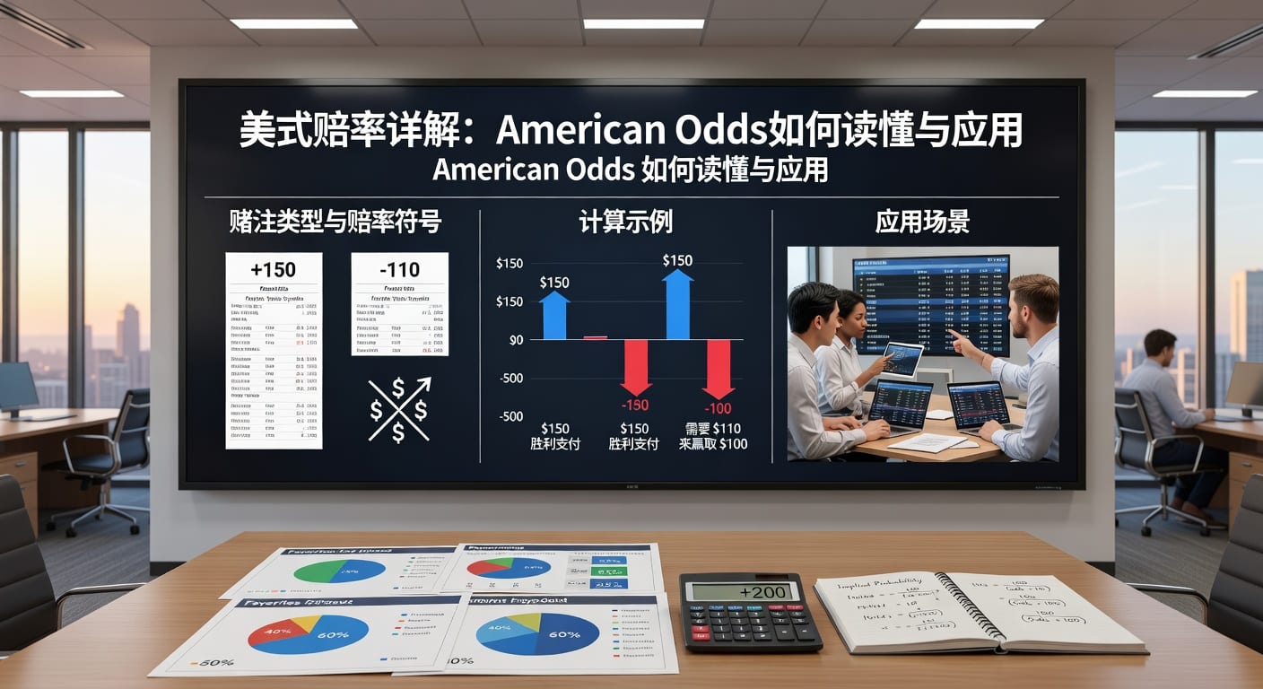 美式赔率 american odds 解析：正负号、换算与投注技巧